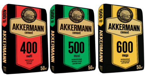 тарированный цемент бренда AKKERMANN cement 