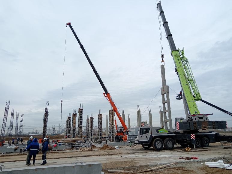 В Тюмени начался монтаж каркаса нового завода железобетонных изделий