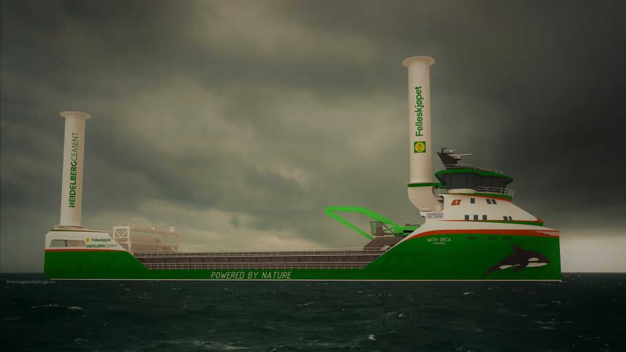 HeidelbergCement и сельскохозяйственный кооператив Felleskjøpet AGRI вместе с судоходной компанией Egil Ulvan Rederi получили поддержку от норвежского государственного предприятия Enova для строительства первого в мире сухогруза с нулевым уровнем выбросов СO2. 